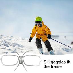 Inserção de óculos de esqui, adaptador de prescrição ajustável, inserção óptica flexível, inserção de óculos de snowboard dobrável para homens e mulheres - Image 1