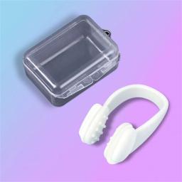 Natação Nariz Clipe com Caixa, Ambiental Soft Silicone Nose Clip para Crianças e Adultos, Natação Esporte Mergulho Equipamento de Proteção, Iniciante - Image 6