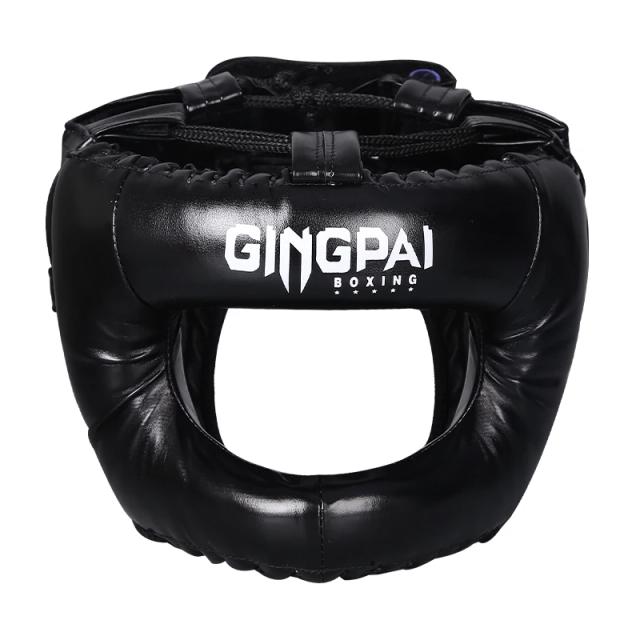 Capacete de Proteção Total para Boxe e Combate Livre com Máscara e Proteção para o Nariz