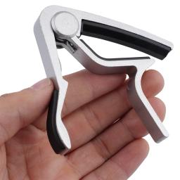 Alumínio Alloy Guitar Capo, Tuning Clamp, Instrumento de Cordas, Fret, Acústico, Clássico, Elétrico, Acessórios - Image 4