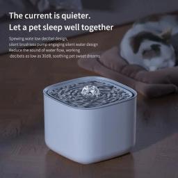 Dispensador automático de água com porta USB para animais, filtro circulante, alimentador de grande capacidade, cão e gato caninos, 3L - Image 2