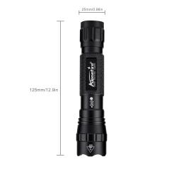 Lanterna tática com zoom de 12w, poderosa, para viagem ao ar livre, caça, acampamento, pesca, caminhadas, interruptor remoto, luz de alta potência - Image 5