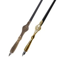 Caneta oblíqua para caligrafia, 1 peça, metal esculpido, artesanato, escritório, antiguidade - Image 5
