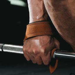 Pesos de couro antiderrapante para levantamento de peso, correias de pulso para fitness, treinamento de musculação, levantamento de ginástica, levantamento, elevador, 4mm, 1 par - Image 2