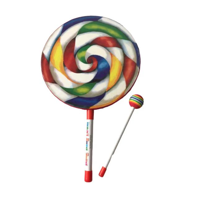 Lollipop: Brinquedo Musical Educativo de Mão com Tambor para Crianças, Fácil de Aprender, Inclusão de Malho