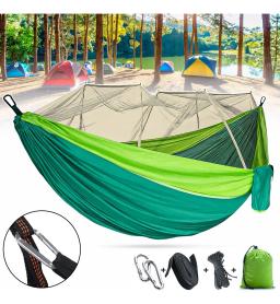 Rede De Descanso Com Tela Mosquiteiro Confortável Camping - Image 1
