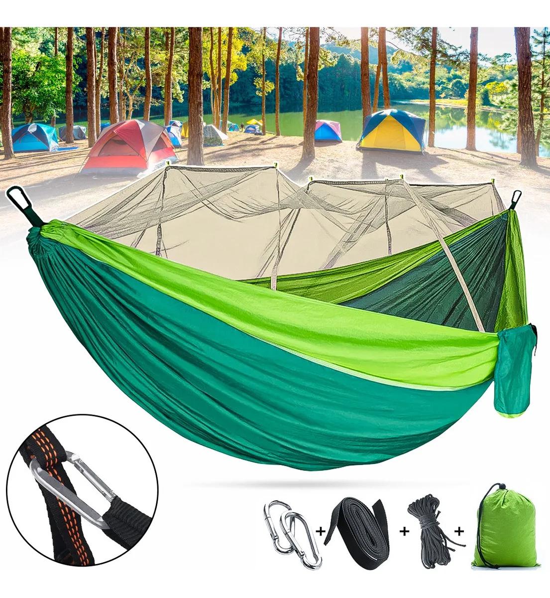 Rede De Descanso Com Tela Mosquiteiro Confortável Camping - Image 1