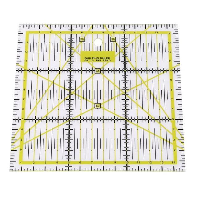Régua de Costura com Pés 5x30cm para Corte e Quilting - Ferramenta DIY Essencial