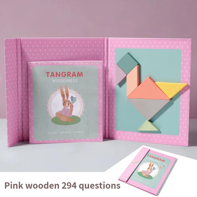 Quebra-cabeça Magnético Tangram Montessori 3D Infantil
