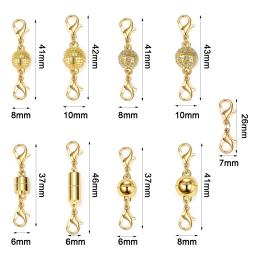 Fechos Magnéticos para Fazer Jóias, Pulseira DIY, Colar, Conector de Fecho Magnético, Fixadores de Fivela, Acessórios, Correntes Extensor - Image 6