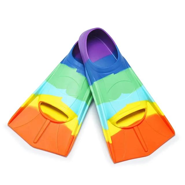 Nadadeiras de Silicone Confortáveis para Crianças e Adultos, Perfeitas para Iniciantes em Natação e Mergulho