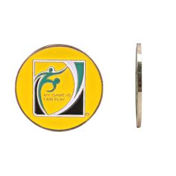 Moedas laterais do metal duro para o treinamento do futebol, 1 escolha lateral, árbitro do futebol, amuleto, amuleto, amuleto - Image 6