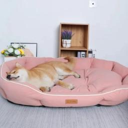 Lavável grande cão canil cama, Pet camas para cães, Home Dog Bed Supplies, Acessórios de tapete de pelúcia, Underpad Bedding - Image 2