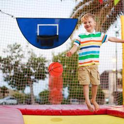 Conjunto de aro basquete universal quadro de basquete ao ar livre brinquedo trampolim basquete hoop acessório para crianças amor basquete - Image 5