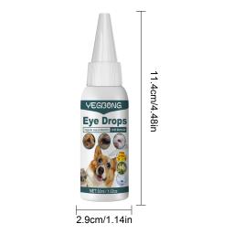 Colírio de estimação para gatos e cães, Gotas de limpeza ocular, Colírio para cães, Essência de mancha de lágrima, Linhada, 30ml - Image 6