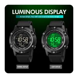 Skmei-profissional natação impermeável digital esportes relógio, luz LED, contagem regressiva, cronômetro, relógios de pulso, relógio, 10Bar - Image 4