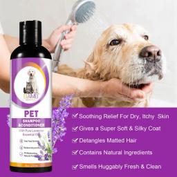 Pet Shampoo Dog Shower Gel, Retenção de Fragrância de Longa Duração, Removendo Ácaros, Sujeira, Amaciamento do Cabelo, Pet Fornecedor, 237ml - Image 4