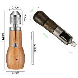 Costura de couro Kit Awl Thread, máquina de costura manual, Speedy Lock Stitcher, Agulhas de rosca, DIY Craft, Shoemaker Canvas Repair Tool - Image 3