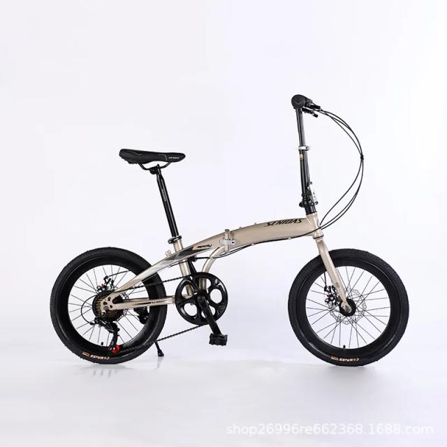 SKIG-Bicicleta de montanha dobrável para adultos, bicicleta de montanha dobrável, bicicleta de estudante, bicicletas de pedal Bisiklet, nova, 20 pol.