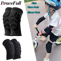 Joelheiras e cotoveleiras para crianças, equipamento protetor macio, joelheira esportiva, skate, futebol, voleibol, ciclismo, criança pequena, 1 par - Image 1