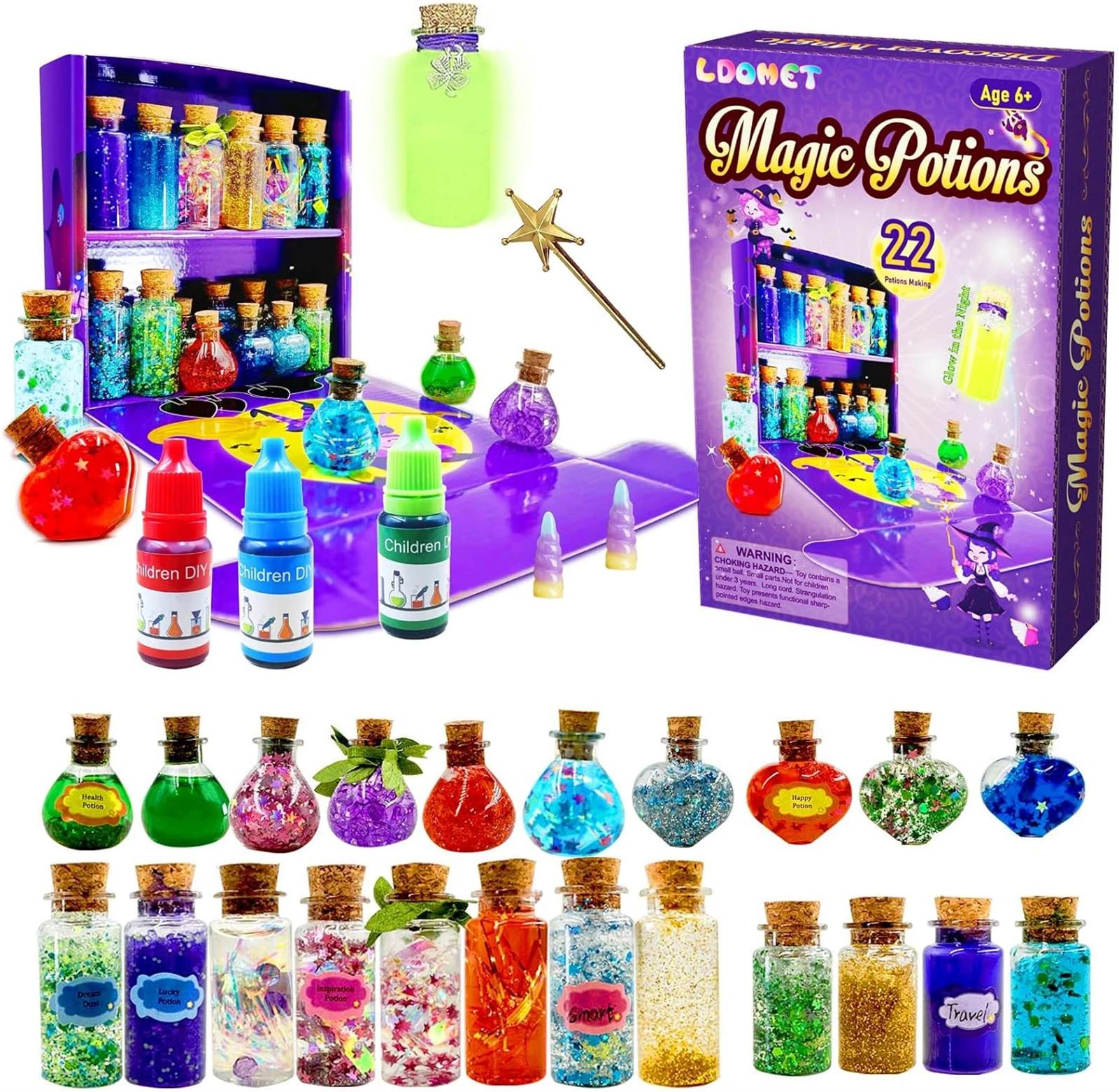 Kit de Poções Mágicas para Crianças, DIY Poções Mágicas, Brinquedos Artesanais, Decorações de Halloween, Natal, Novo, 24 peças - Image 1