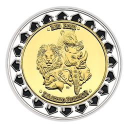 2008 Zimbabwe Animal Cem Trilhões de Dólares Moeda Banhado a ouro Prata Medalha De Metal Artesanato Comemorativo Presente Colecionável - Image 4