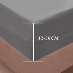 Capa de colchão impermeável totalmente fechada de 6 lados com zíper lençol à prova de poeira para cama de casal, solteiro, completo, Queen, King - Image 5