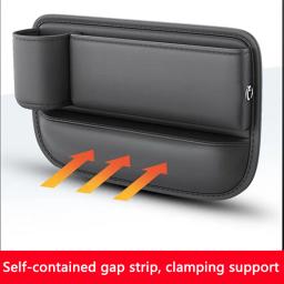 Multifuncional Seat Gap saco de armazenamento para carro, enchimento com suporte de copo, couro PU, carro interior fenda organizadores caixa, 1 Pc, 2Pcs - Image 4