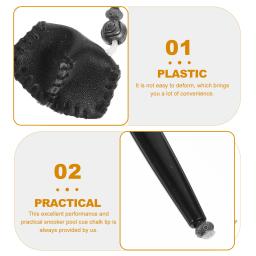 Suporte de giz para piscina de sinuca, plástico preto, caneta suspensa, design durável, protetor de giz portátil, acessório de mesa de bilhar - Image 2