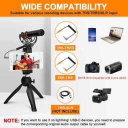 Comica-Microfone de espingarda profissional, CVM-VM20, super cardióide, vídeo com montagem de choque, para smartphone, câmera DSLR - Image 2