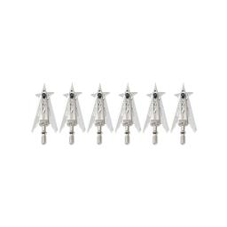 Seta lâminas fixas para a caça, acessórios tiro com arco, seta dicas, 2 lâminas, 3/6pcs - Image 2