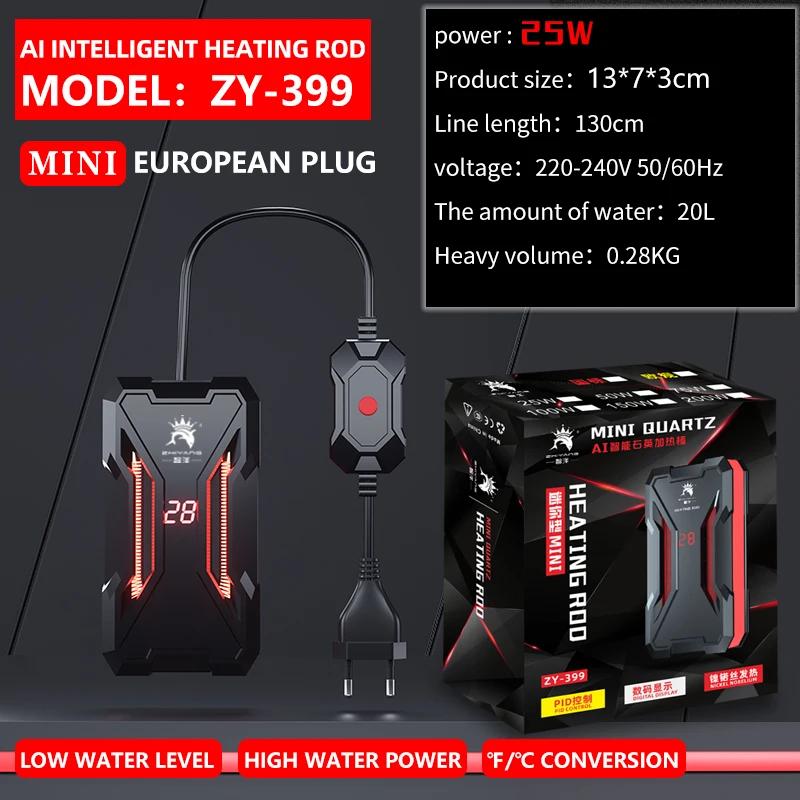 Aquecedor de aquário 25w/50w/75w/100w/150w/200w aquecedor submersível para tanque de peixes temperatura constante haste de aquecimento de quartzo aquário - Image 1