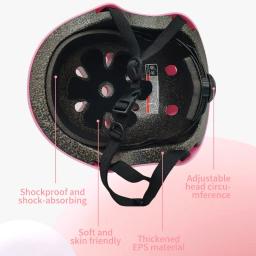 Capacete de bicicleta à prova de choque de segurança para crianças, ajustável, protetor, esportes ao ar livre, equitação, patinação, crianças, fofo, equitação - Image 4