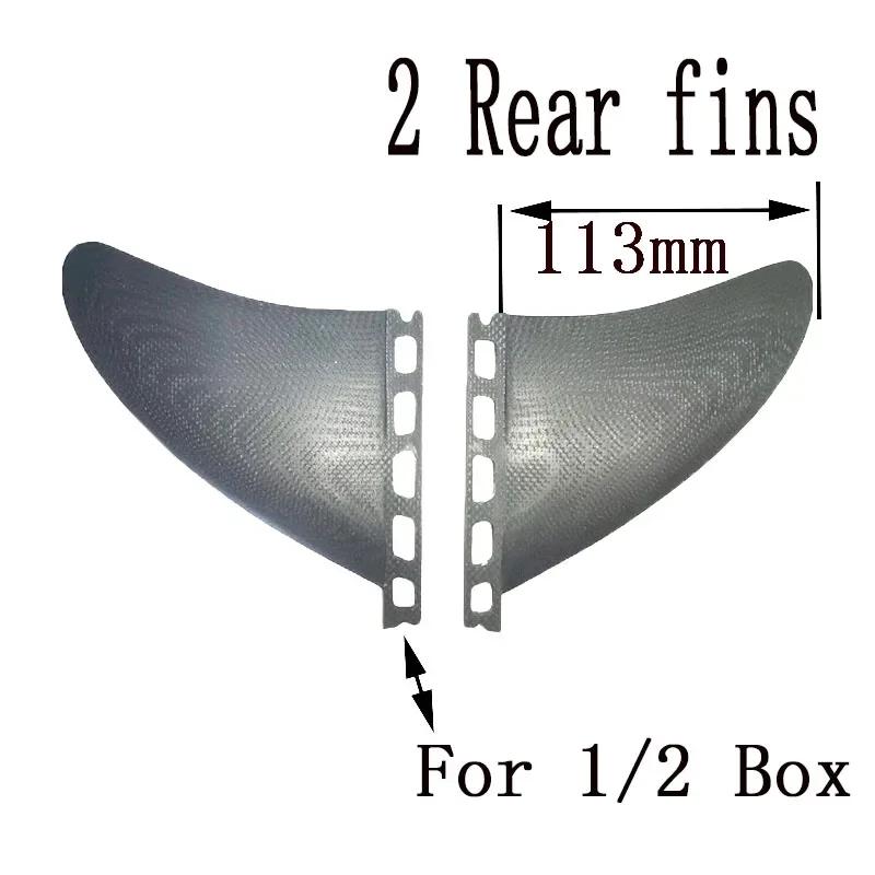 Prancha de surf Fin Keel Quad Fin, Preto Surf Fin Surf, Vidro de desempenho esportivo aquático, PG Fins, BiLong, Controlador FUTURO - Image 1