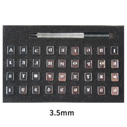 36 pçs inglês letras números carimbar ferramenta de couro de carimbo de liga de zinco decoração de couro ferramentas de marcação diy artesanato de couro ferramentas - Image 6