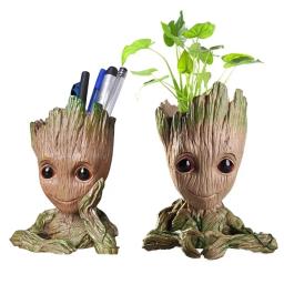 Anime Figura Vasos de Flores e Plantadores, Estatueta Groot Homem Árvore, Decoração de Casa, Vasos de Jardim, Office Pen Holder, Brinquedos para Crianças Presentes - Image 2