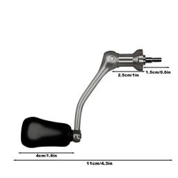 Aço inoxidável ergonômico pesca roda punho, peças de aperto de substituição, parafuso-no botão, substituição Reel Handle, confortável - Image 6