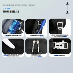 Motocicleta Bike Capacete Mochila, Mochila de hidratação impermeável para equitação motorizada, ciclismo, corrida, camping, caminhadas, esportes ao ar livre - Image 6