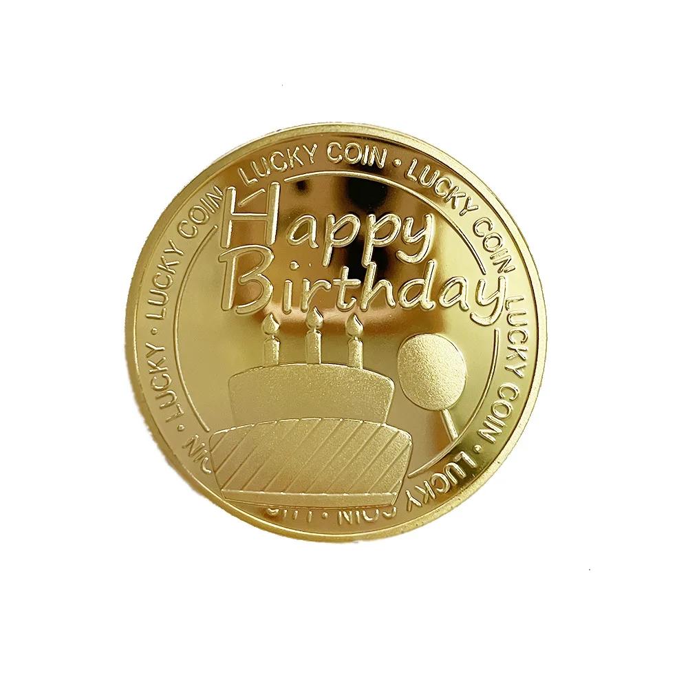 Medalha Comemorativa para a Celebração do Festival, Lucky Coin, Feliz Aniversário Comemoração - Image 1