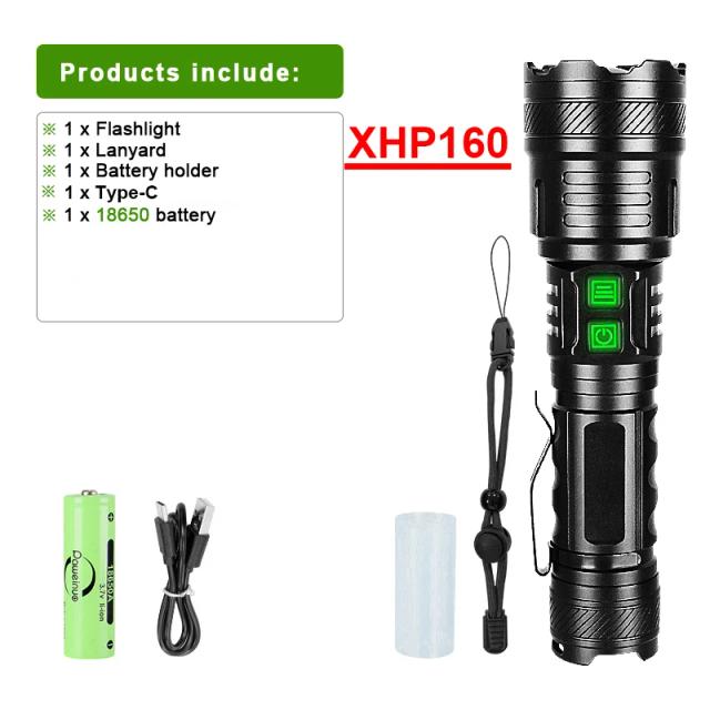 Lanterna LED Recarregável de 1.000.000 Lúmens: Potente e Portátil para Acampamentos, Pesca e Aventuras ao Ar Livre