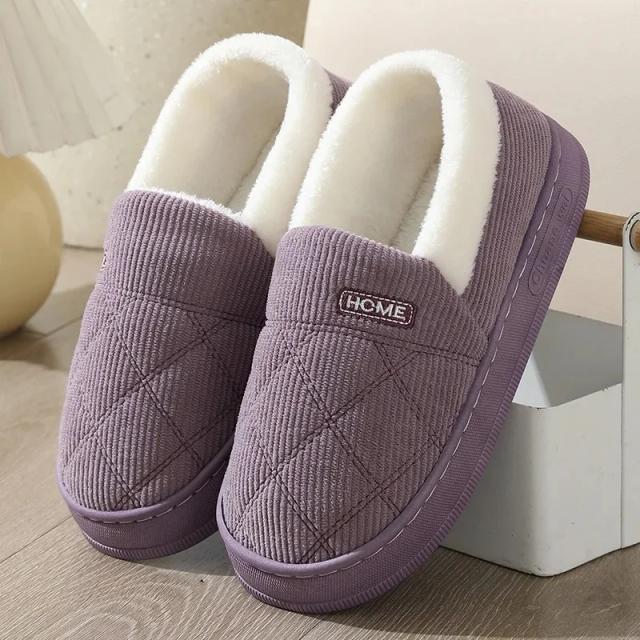 Botas de neve curtas quentes de fundo grosso casais femininos uso ao ar livre indoor forrado de pelúcia sapatos de algodão engrossado inverno casa chinelos
