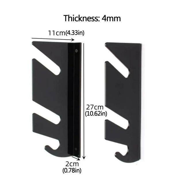 Rack de Parede para Skate Acrílico 4mm - Armazenamento Horizontal