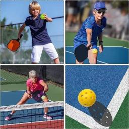 3 pçs 40 buracos pickleballs 74mm alta visibilidade & bounc bolas de pickleball com balde de plástico transparente acessórios de pickleball ao ar livre - Image 2