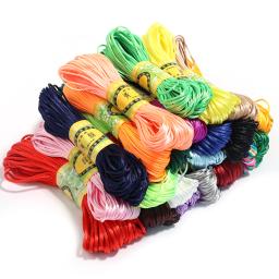 Multicolor Nylon Satin Beading Cordões, Chinês Atado, Fio De Seda Cord, DIY Jóias, colar, Descobertas Pulseira, 1.5mm, 2mm, 20m Lot - Image 3