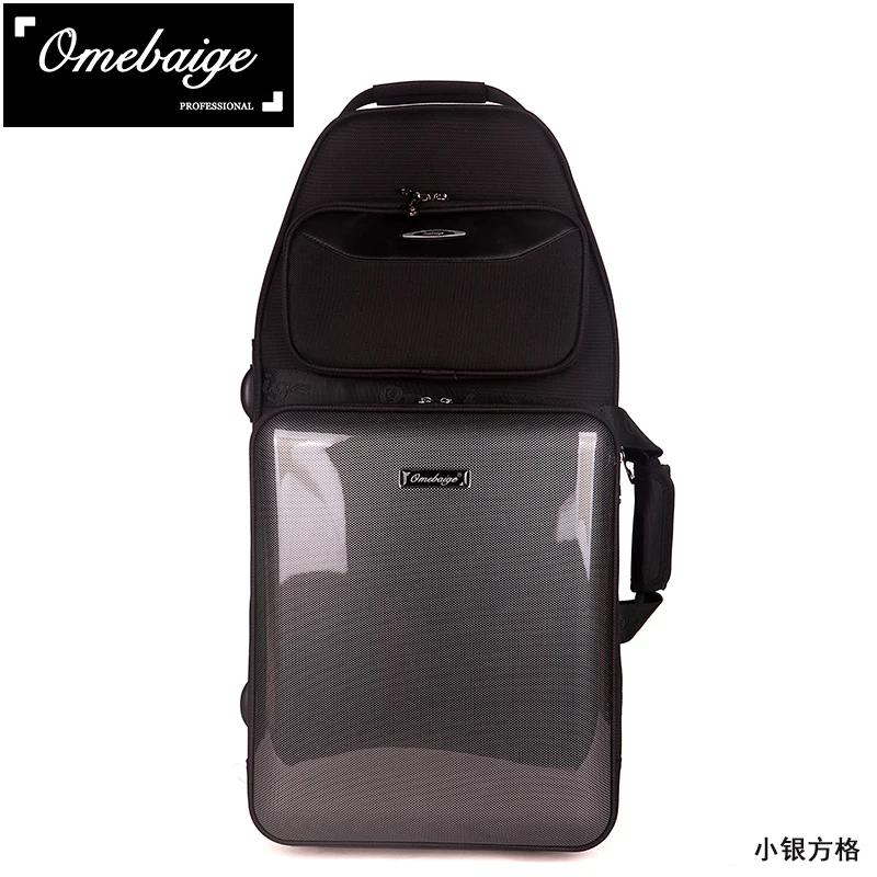 Fagote Padrão PU Couro Preto Instrumentos De Vento Mochila, saco De Fagote - Image 1