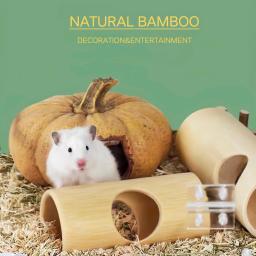 XLpeixin-Prato De Comida De Madeira Para Hamster, Tigela De Alimentação Para Coelhos e Pequenos Animais, Alimentador Natural De Feno De Coelho - Image 5