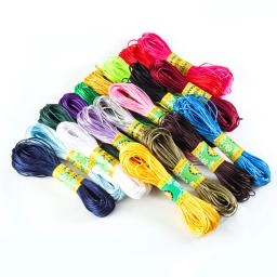 Multicolor Nylon Satin Beading Cordões, Chinês Atado, Fio De Seda Cord, DIY Jóias, colar, Descobertas Pulseira, 1.5mm, 2mm, 20m Lot - Image 4