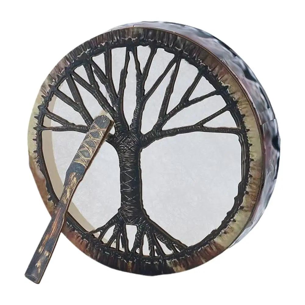 Couro mão tambor para amantes da música, percussão instrumento decoração, xamã Durm, som cura ferramenta - Image 1