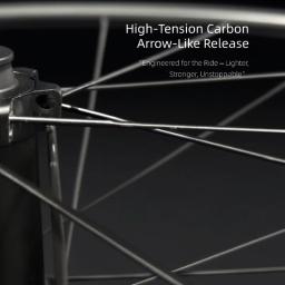 AERORAPTOR 50 wave 700c rodado de carbono sem câmara de ar 36t catraca hub qualidade aro da onda da bicicleta aero418 falou centro-bloqueio rodas de freio a disco - Image 4