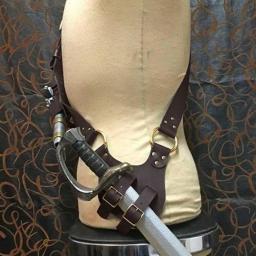 Retro Medieval Arma Espada Coldre, Cosplay Europeu e Americano, Cinto Cinta, Legend of Zelda, Jotaro - Image 6